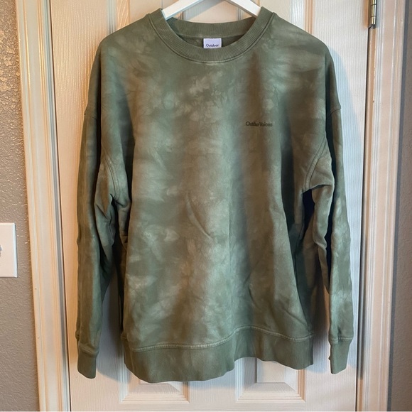 EUC Outdoor Voices Pickup Crewneck in Tea Tree Tie Dye, size S - Picture 1 of 4
